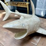 A Large Marble Shark Sculpture By Maitland Smith - Image 3