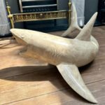A Large Marble Shark Sculpture By Maitland Smith - Image 8