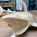 A Large Marble Shark Sculpture By Maitland Smith - Image 7