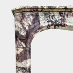 An Antique 18th C French Rococo Fireplace in Superior Breche Violette Marble - Image 8