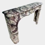 An Antique 18th C French Rococo Fireplace in Superior Breche Violette Marble - Image 4
