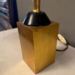 A Pair Of Tall Italian Gilt Brass Table Lamps - Image 5