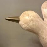 A large Brass And Tessellated Marble Seagull By Maitland Smith - Image 7