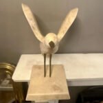 A large Brass And Tessellated Marble Seagull By Maitland Smith - Image 2