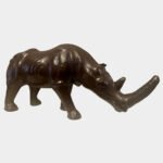 A Decorative Leather Rhinoceros
