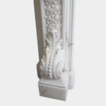 An Italian Rococo Revival Statuary White Marble Fireplace - Image 5