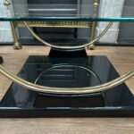 A Pair Of Black Lacquered And Brass End Tables - Image 6