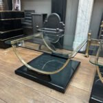 A Pair Of Black Lacquered And Brass End Tables - Image 5