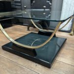 A Pair Of Black Lacquered And Brass End Tables - Image 3