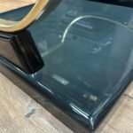 A Pair Of Black Lacquered And Brass End Tables - Image 9