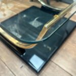 A Pair Of Black Lacquered And Brass End Tables - Image 8