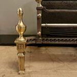 A Small Late 19th Century  Brass And Cast Iron Firegrate - Image 5