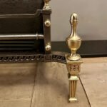 A Small Late 19th Century  Brass And Cast Iron Firegrate - Image 3