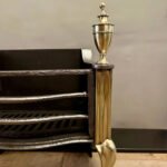 An English  Brass And Wrought Iron Fire Basket By Thomas Elsley - Image 3