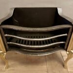 An English  Brass And Wrought Iron Fire Basket By Thomas Elsley - Image 2