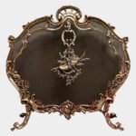 A Rococo French Bronze Fire Screen By Bouhon Freres