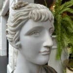 A Reclaimed Neoclassical Style Marble Female Bust - Image 7