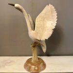 A Large Maitland Smith Marble Bird Sculpture - Image 2