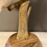 A Large Maitland Smith Marble Bird Sculpture - Image 5