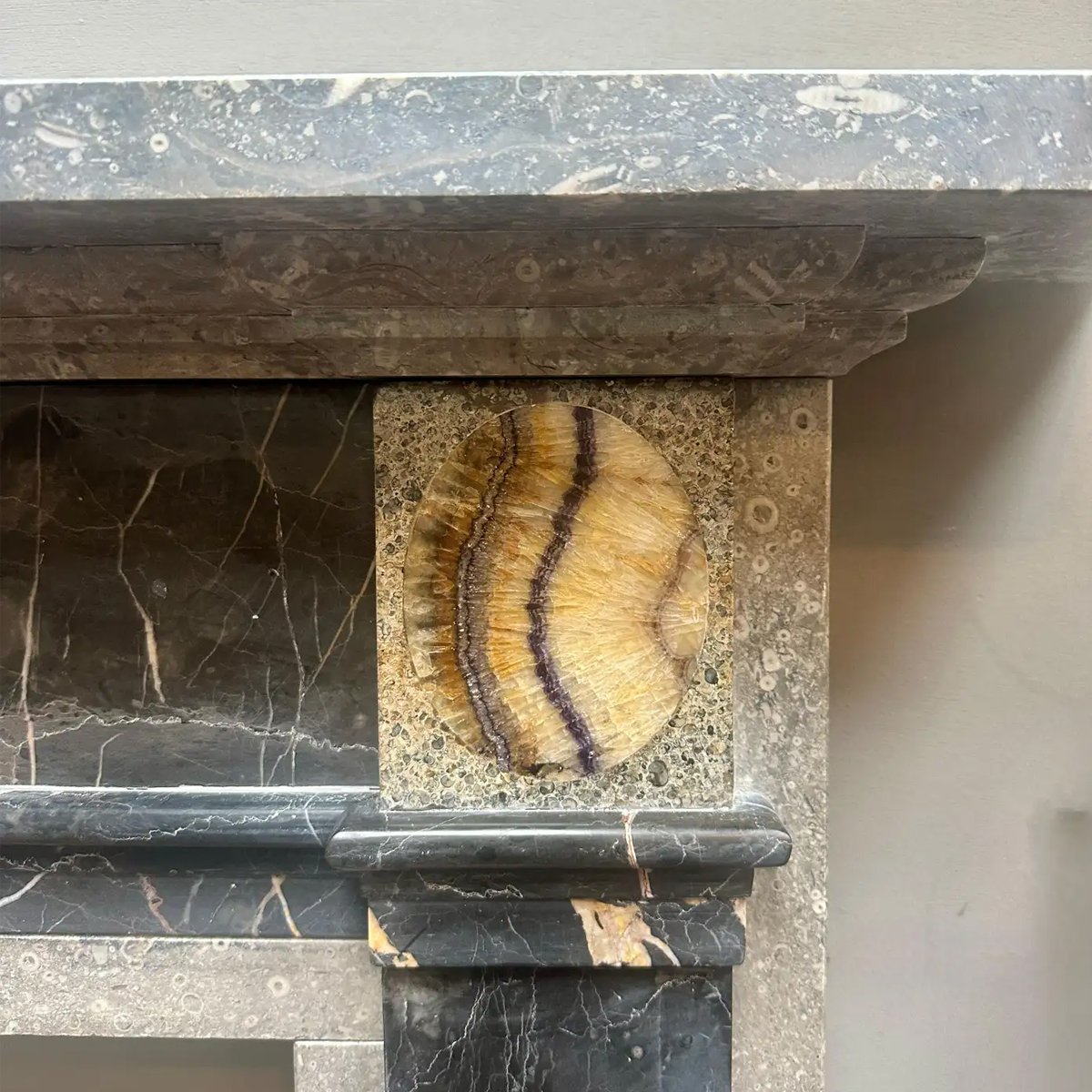 An English Specimen Marble George III Style Fireplace - Image 6