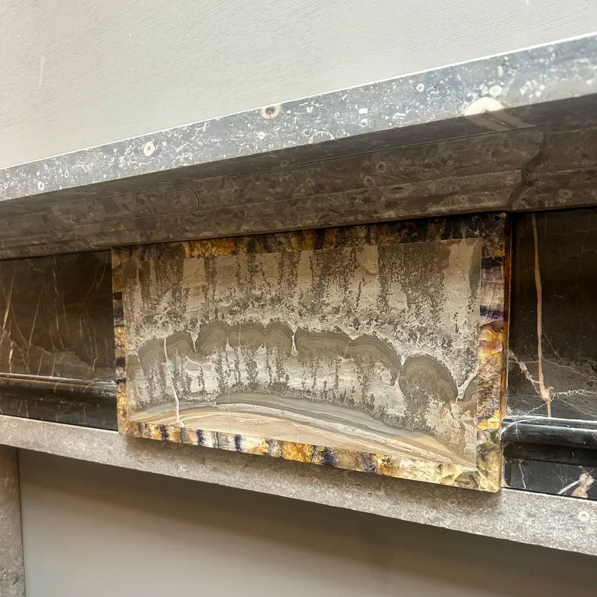 An English Specimen Marble George III Style Fireplace - Image 8