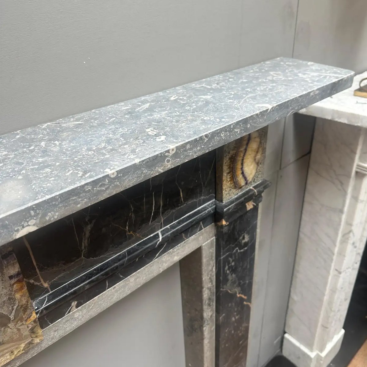 An English Specimen Marble George III Style Fireplace - Image 2