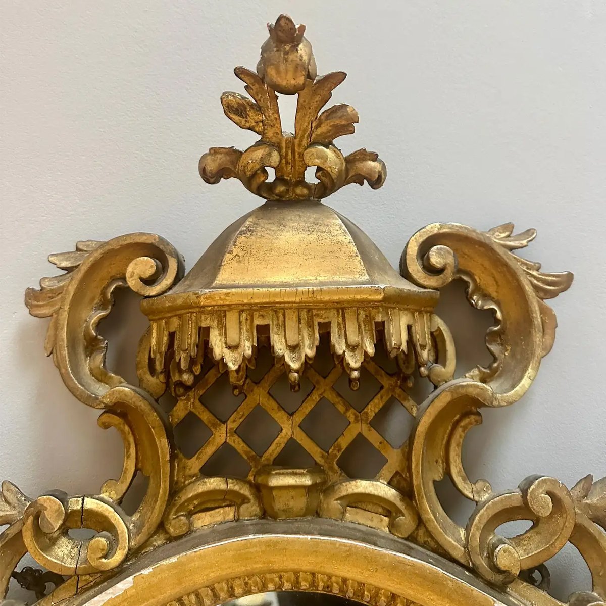 A Pair Of Antique English Giltwood Wall Mirrors - Image 3