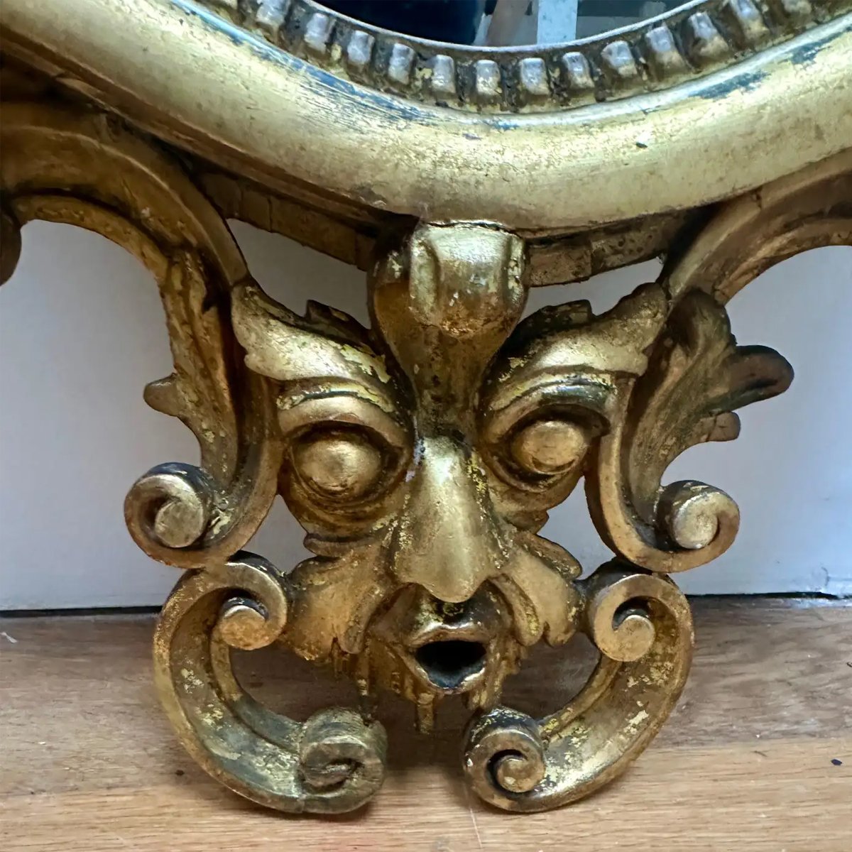 A Pair Of Antique English Giltwood Wall Mirrors - Image 5