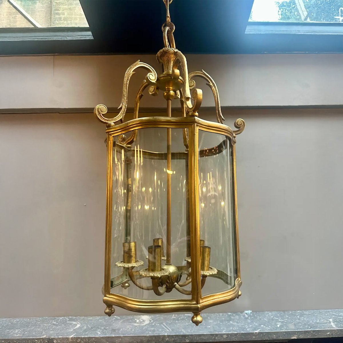 An English Bronze Antique Lantern - Image 5