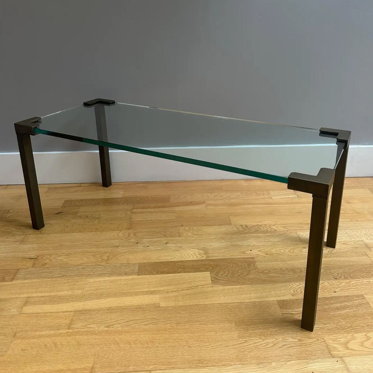 A Bronze Low Coffee Table by Peter Ghyczy - Image 5
