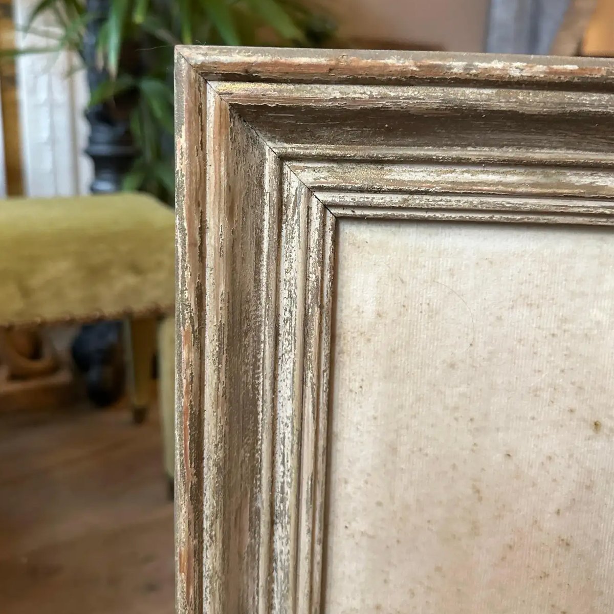 A Pair Of Framed Neoclassical Style Pencil Drawings In Distressed Frames - Image 7