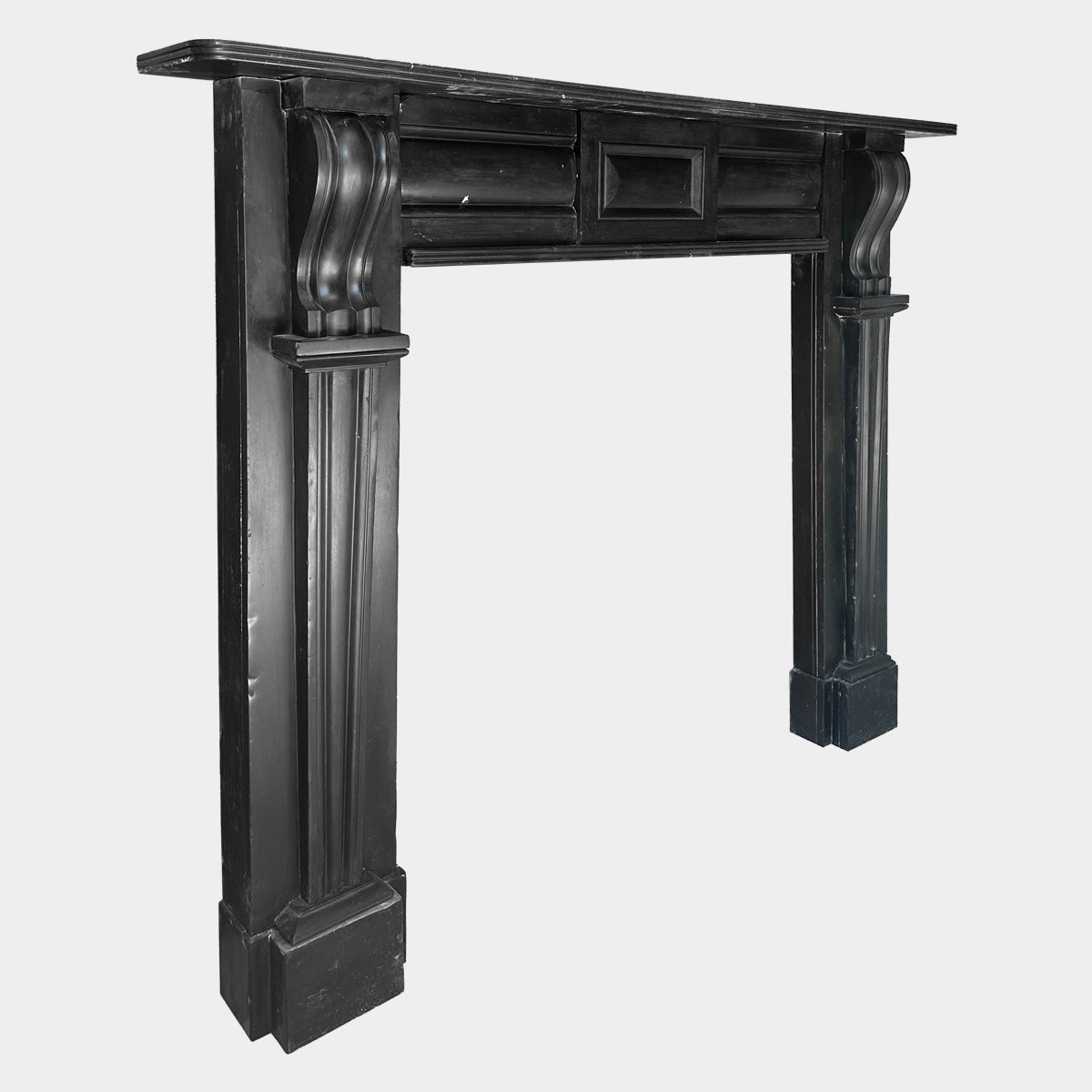 An antique early 19th century Irish Georgian Fireplace in Kilkenny Marble - Image 3