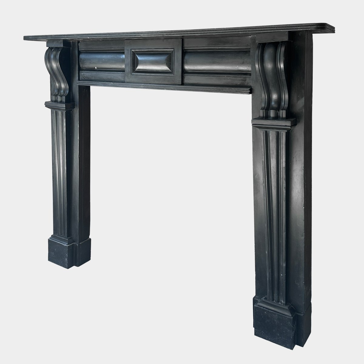 An antique early 19th century Irish Georgian Fireplace in Kilkenny Marble - Image 2
