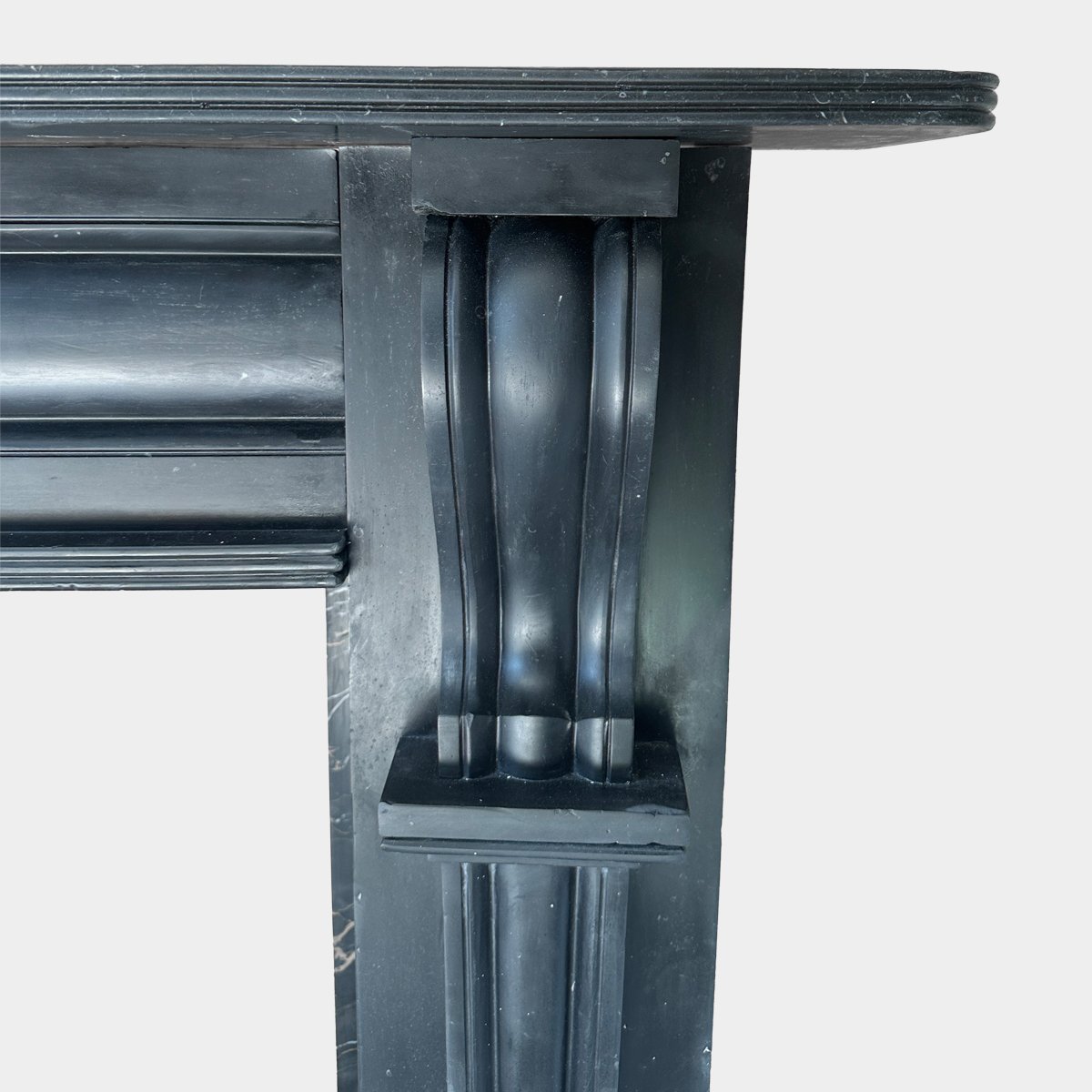 An antique early 19th century Irish Georgian Fireplace in Kilkenny Marble - Image 5