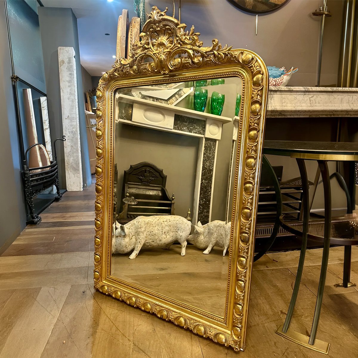 An Ornate Antique French Gold Gilt Mirror - Image 2